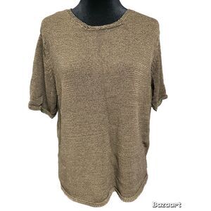Vintage Leslie Fay knit short sleeve sweater